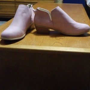 Pink suede shoes